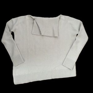 All Saints Witby Asymmetrical Cowlneck Cashmere Sweater